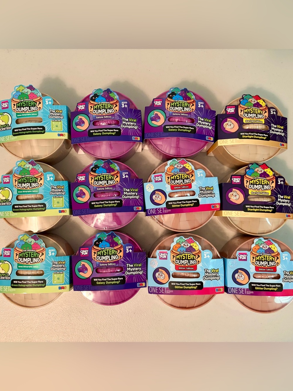 RMS Crazy Fun Squishy Mystery Dumpling Bundle Set of 12